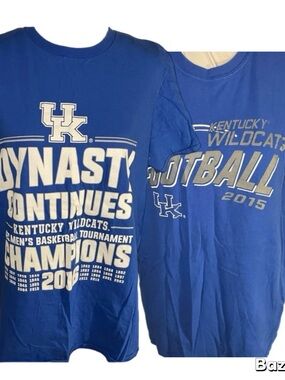 Set Of 2 SZ M “KENTUCKY WILD CATS” football TSHIRT by ANVIL